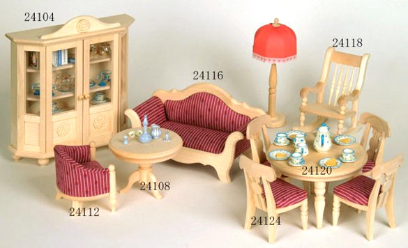 クラッシックシリーズ テーブルと椅子 ボードヘニッヒ ドールハウス