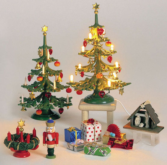クリスマスツリー：ミニチュアドールハウス木のおもちゃプティット