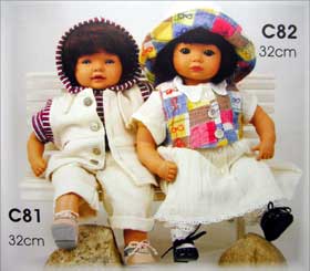 人形制作の国際的芸術家スイハイジオット抱き人形着せ替え人形32cm